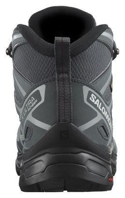 Salomon X Ultra Pioneer Mid GTX Grey Blue Women's Hiking Shoes