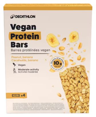 Proteinriegel Decathlon Nutrition Vegan Erdnuss/Banane 4x40g