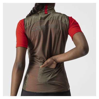 Castelli Women's Sleeveless Windbreaker Jacket Brown