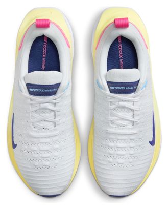 Chaussures de Running Femme Nike ReactX Infinity Run 4 Blanc Bleu Rose
