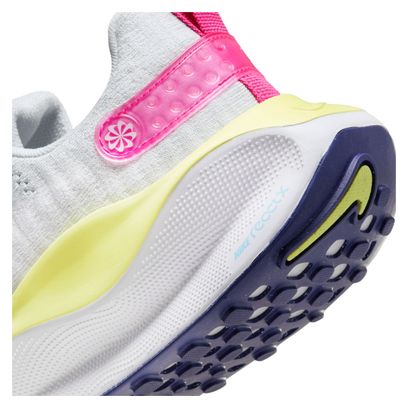 Nike ReactX Infinity Run 4 Wit Blauw Roze Dames Hardloopschoenen