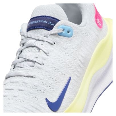 Nike ReactX Infinity Run 4 Blanc Bleu Rose Women's Running Shoes