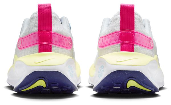 Nike ReactX Infinity Run 4 Wit Blauw Roze Dames Hardloopschoenen