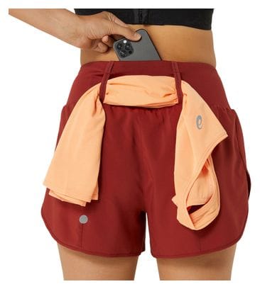 Asics Road Shorts 3.5in Women's Red