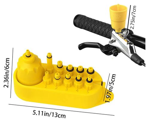 Kit universel de purge hydraulique – Freins à disque vélo (mineral oil) – MTB / Route