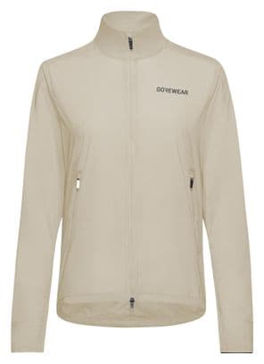 Veste coupe-vent Running Gore Wear Concurve Windbreaker Beige Femme