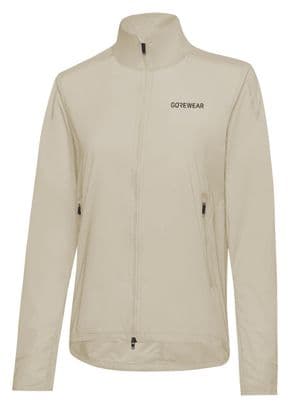 Veste coupe-vent Running Gore Wear Concurve Windbreaker Beige Femme