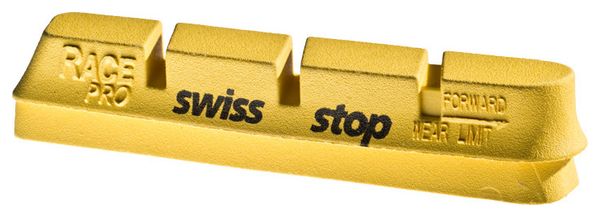 SwissStop RacePro Yellow King x4 Inserciones de pastillas de freno Ruedas de carbono para Campagnolo