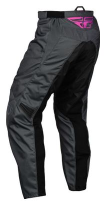 Fly Racing Fly F-16 Children's Pants Grey / Charcoal / Pink