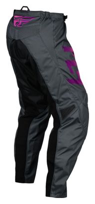 Fly Racing Fly F-16 Children's Pants Grey / Charcoal / Pink