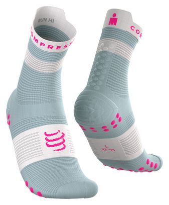 Compressport Pro Racing V4.0 Run High Ironman 2026 Socks - Gray/Pink