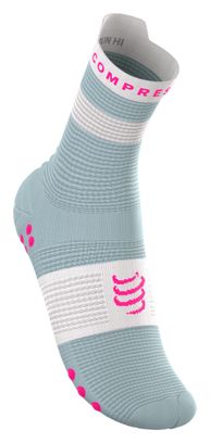 Compressport Pro Racing V4.0 Run High Ironman 2026 Socks - Gray/Pink