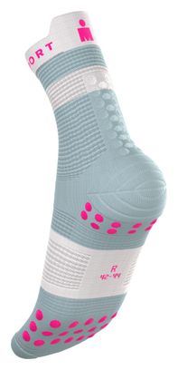 Compressport Pro Racing V4.0 Run High Ironman 2026 Socks - Gray/Pink