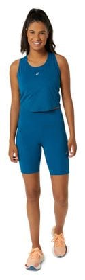 Cuissard Asics Road High Waist 8in Bleu Femme