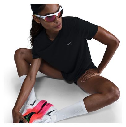 Maillot de manga corta para mujer Nike Dri-Fit Tempo Negro