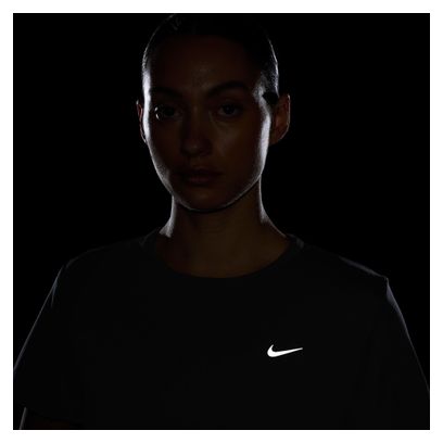 Maillot de manga corta para mujer Nike Dri-Fit Tempo Negro