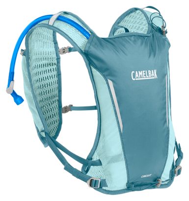 Chaleco de trail Camelbak Circuit 5.5L azul para mujer + bolsa de agua 1.5L