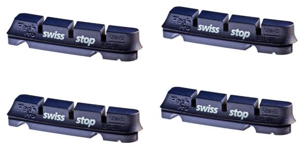 SwissStop FlashPro BXP x4 Inserciones de pastillas de freno Ruedas de aluminio para Shimano / Sram / Campagnolo