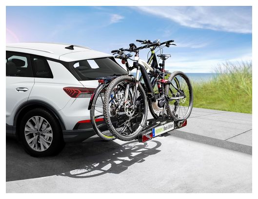 Porte-vélos 2 vélos PREMIUM II BLACK Edition pliable et basculant - EUFAB