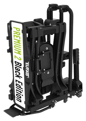 Porte-vélos 2 vélos PREMIUM II BLACK Edition pliable et basculant - EUFAB