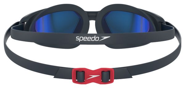 Speedo Hydropulse Mirror Swimming Goggles Black Blue