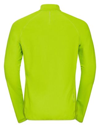 Odlo Zeroweight Lime Green 1/2 Zip Thermal Sweater