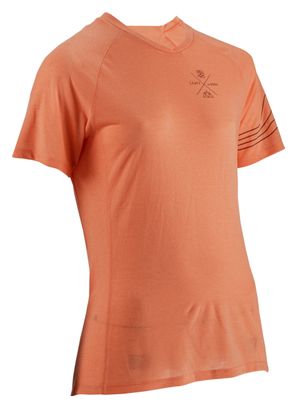 Maglia a manica corta Leatt MTB AllMtn 2.0 Donna Arancione Pesca
