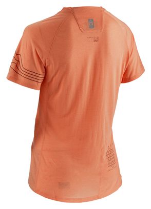 Maglia a manica corta Leatt MTB AllMtn 2.0 Donna Arancione Pesca