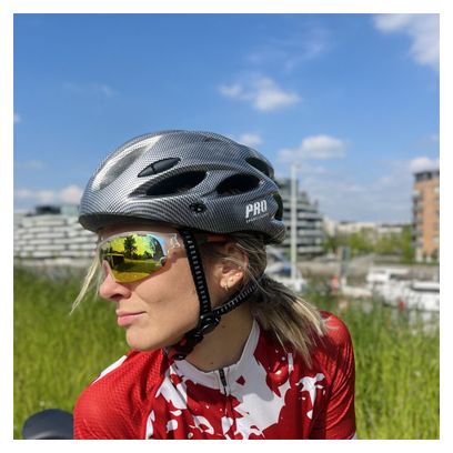 Casque de cyclisme Hommes/Femmes - Carbon Look - All-round