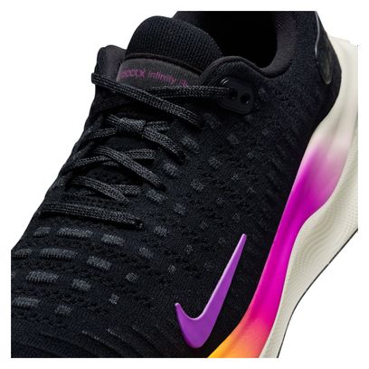 Nike ReactX Infinity Run 4 Zwart Violet Dames Hardloopschoenen