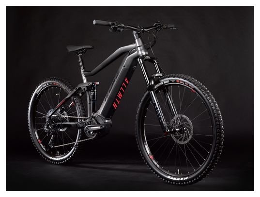 MTB eléctrica con suspensión total Haibike AllMtn 2 Sram SX Eagle 12S 630 Wh 29'' / 27,5'' Plus Titan Negro Gris