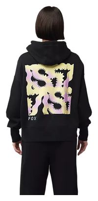 Felpa con cappuccio da donna Fox Collection TS57 Nero