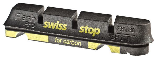 SwissStop FlashPro Black Prince x4 Inserto pastiglie freno in carbonio per Shimano / Sram / Campagnolo