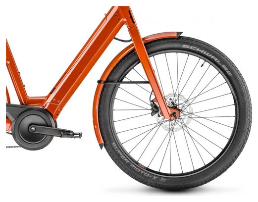 Vélo de Ville Électrique Moustache Bikes Lundi 27.5 Enviolo Trekking 500 Wh 27.5'' Orange Terracotta