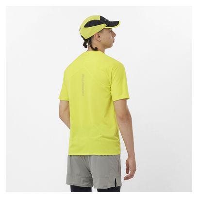 Salomon Sense Aero GFX Yellow Men's Short Sleeve T-Shirt