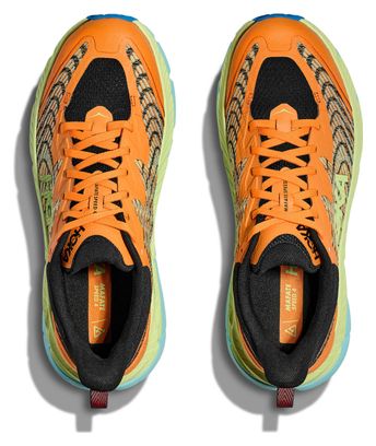Hoka One One Mafate Speed 4 Orange Green Blue Men's Trail Shoes