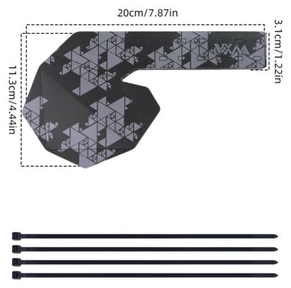 Protection de dérailleur arrière VXM – Plaque de protection transmission vélo route et VTT