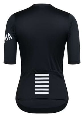 Kurzarm Trikot für Damen Rapha Pro Team Training Schwarz