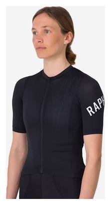 Kurzarm Trikot für Damen Rapha Pro Team Training Schwarz