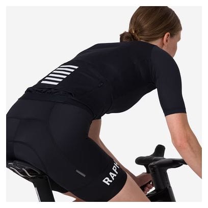 Kurzarm Trikot für Damen Rapha Pro Team Training Schwarz