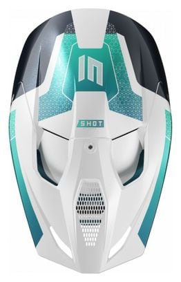 Casque Intégral Shot Race Phaser Bleu Turquoise Adulte