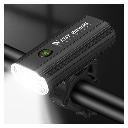 Lampe de guidon de vélo haute puissance 1500 Lumen  5 modes étanche