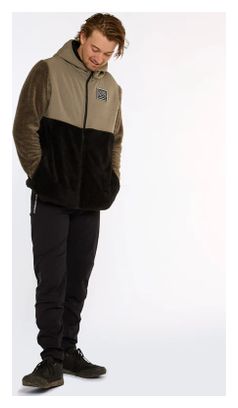 Dharco Sherpa Giacca termica nero marrone 