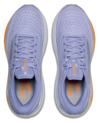 Brooks Adrenaline GTS 24 Blauw/Oranje Dames Hardloopschoenen