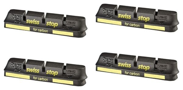 Pastiglie freno SwissStop RacePro Black Prince x4 Inserti in carbonio per Campagnolo