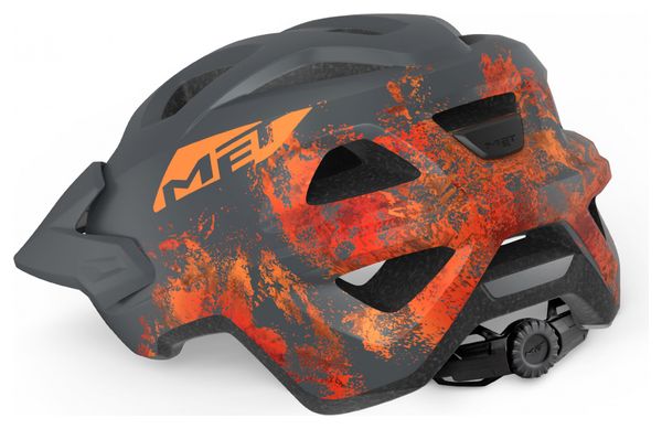 MET Eldar Kid&#39;s Helmet Gray Orange Mat