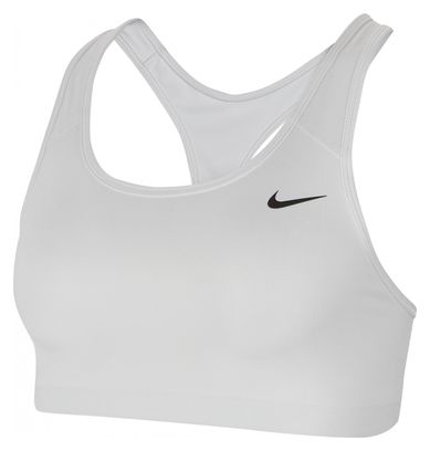 Nike Swoosh Sport-BH Weiß Damen