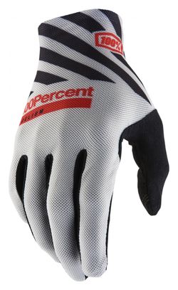100% Celium Grey Long Gloves