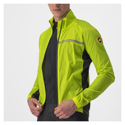 Castelli Squadra Stretch Jacket lime Gelb / Dunkelgrau