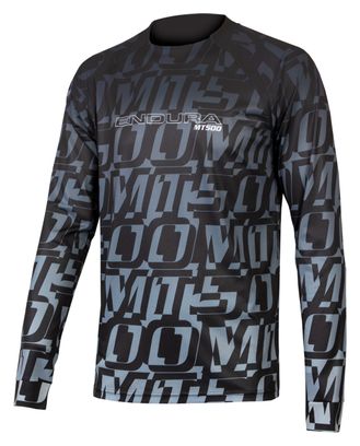 T-Shirt Manches Longues Imprimé Endura MT500 LTD Noir